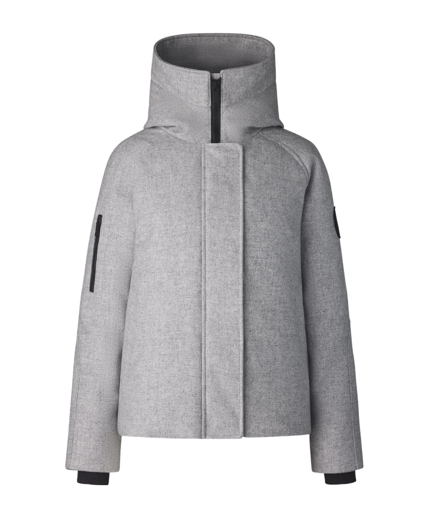 Canada Goose Long-sleeved Down Jacket In Gray