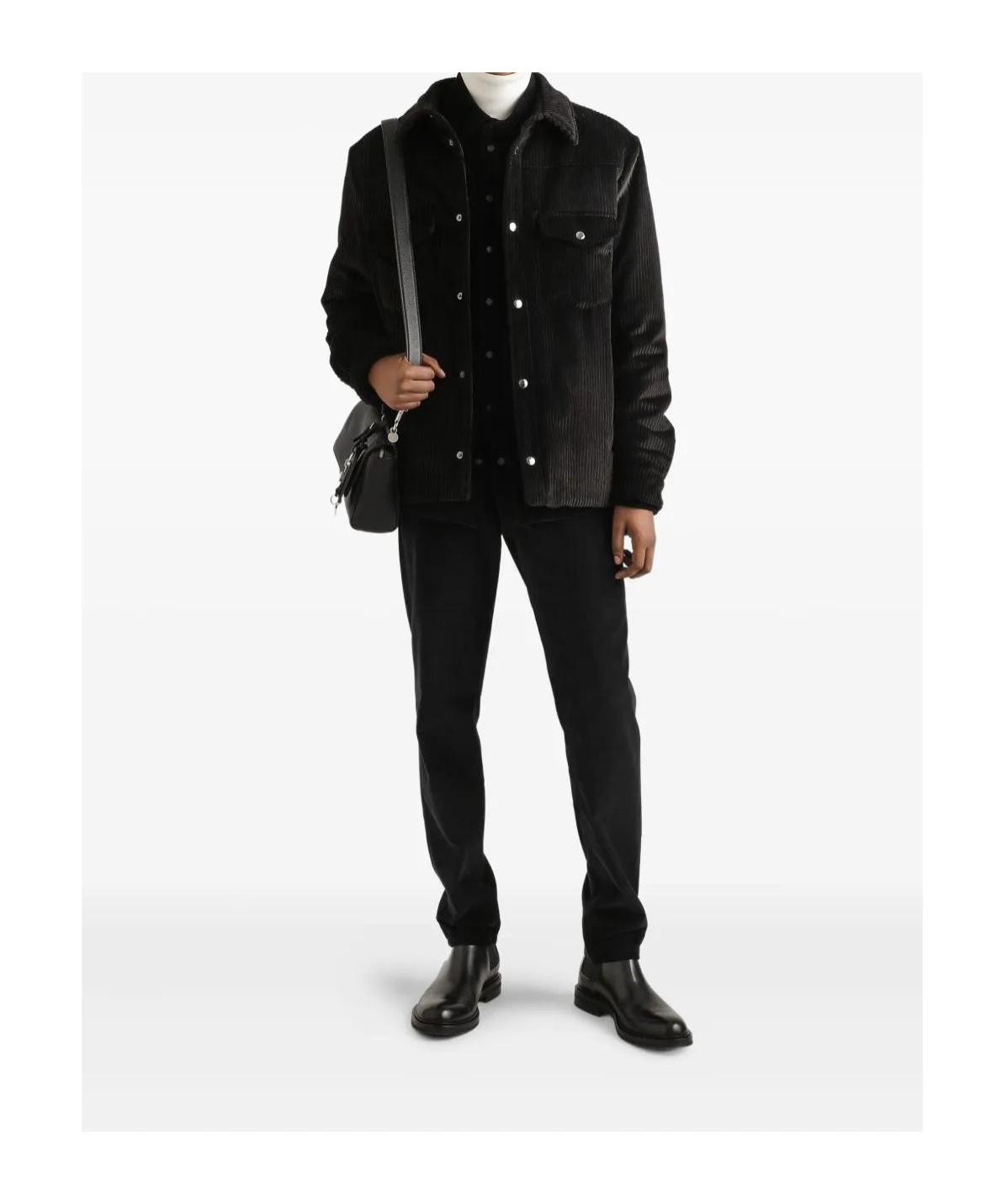 Dolce & Gabbana Straight Trousers With Five-pocket And Belt Loops In Black