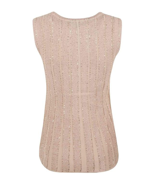 D Exterior D.exterior Sleeveless Crew Neck In Brown