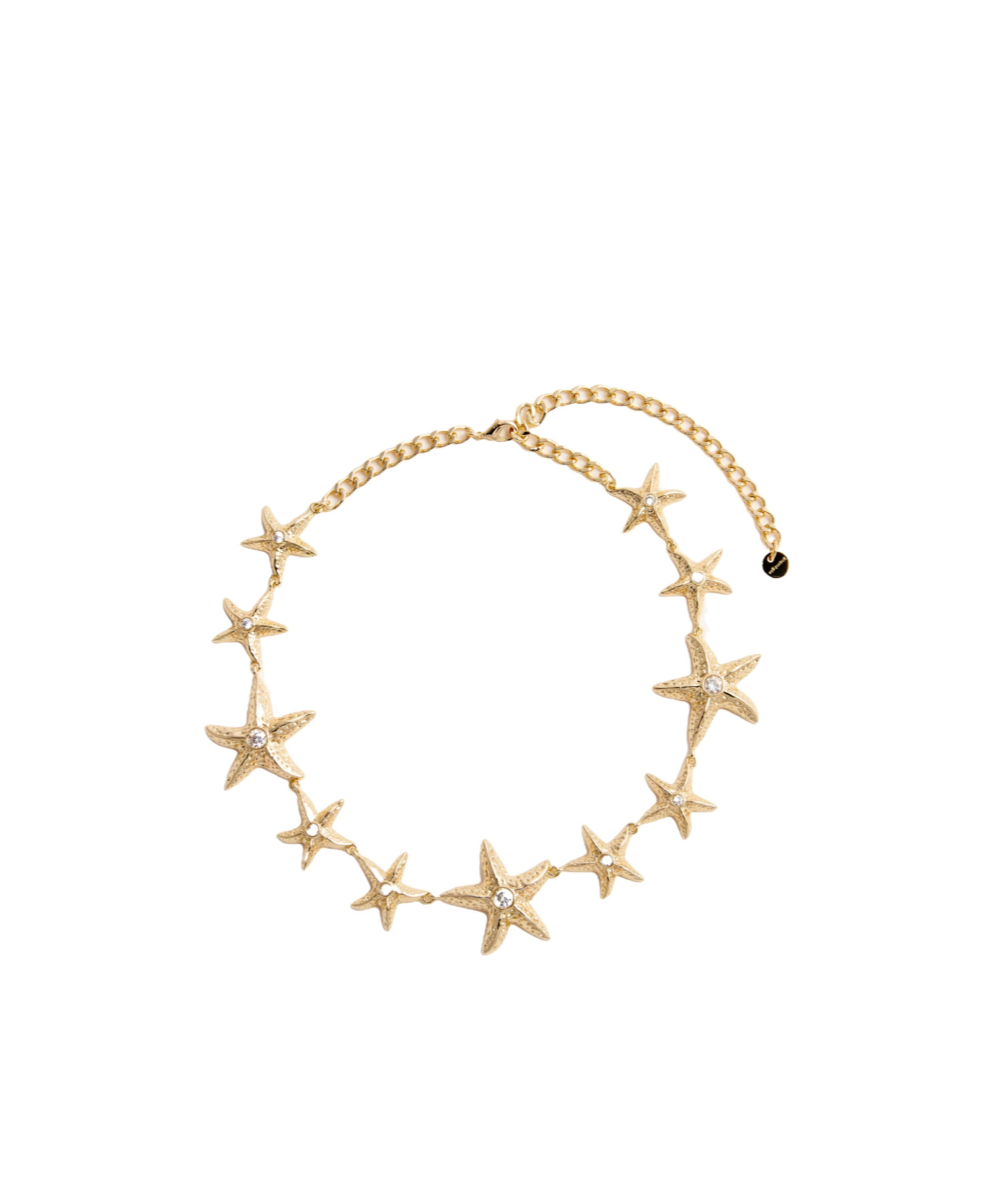 Self-portrait Mottled Gold Sea Star Necklace