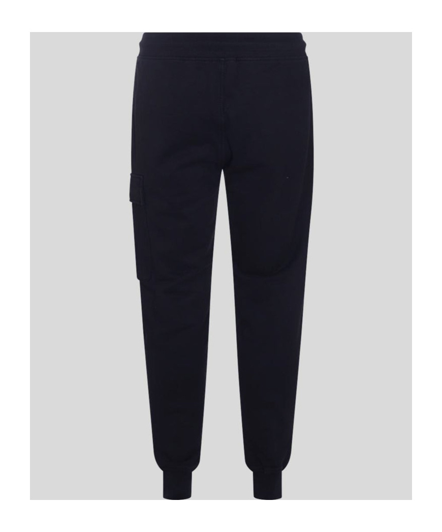 C.p. Company Sweatpants Cargo Pant In Diagonal Raised Fleece In Black