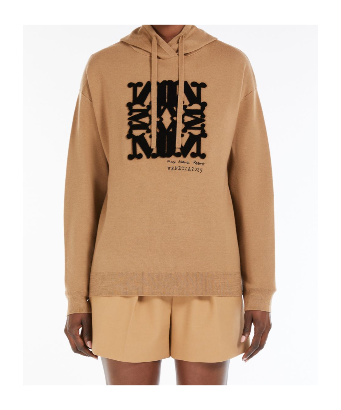 Max Mara Wool Yarn Sweatshirt In Nude