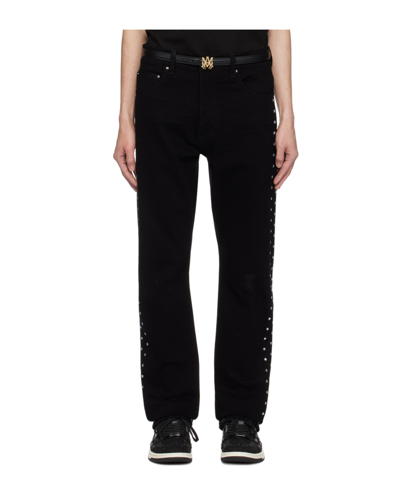 Amiri Belt-loop Jeans In Black