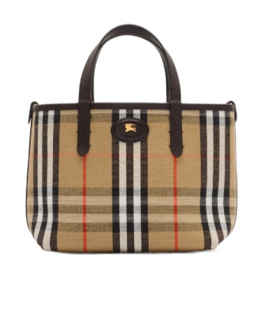 Burberry Mini Reversible Bloomsbury Tote In Black