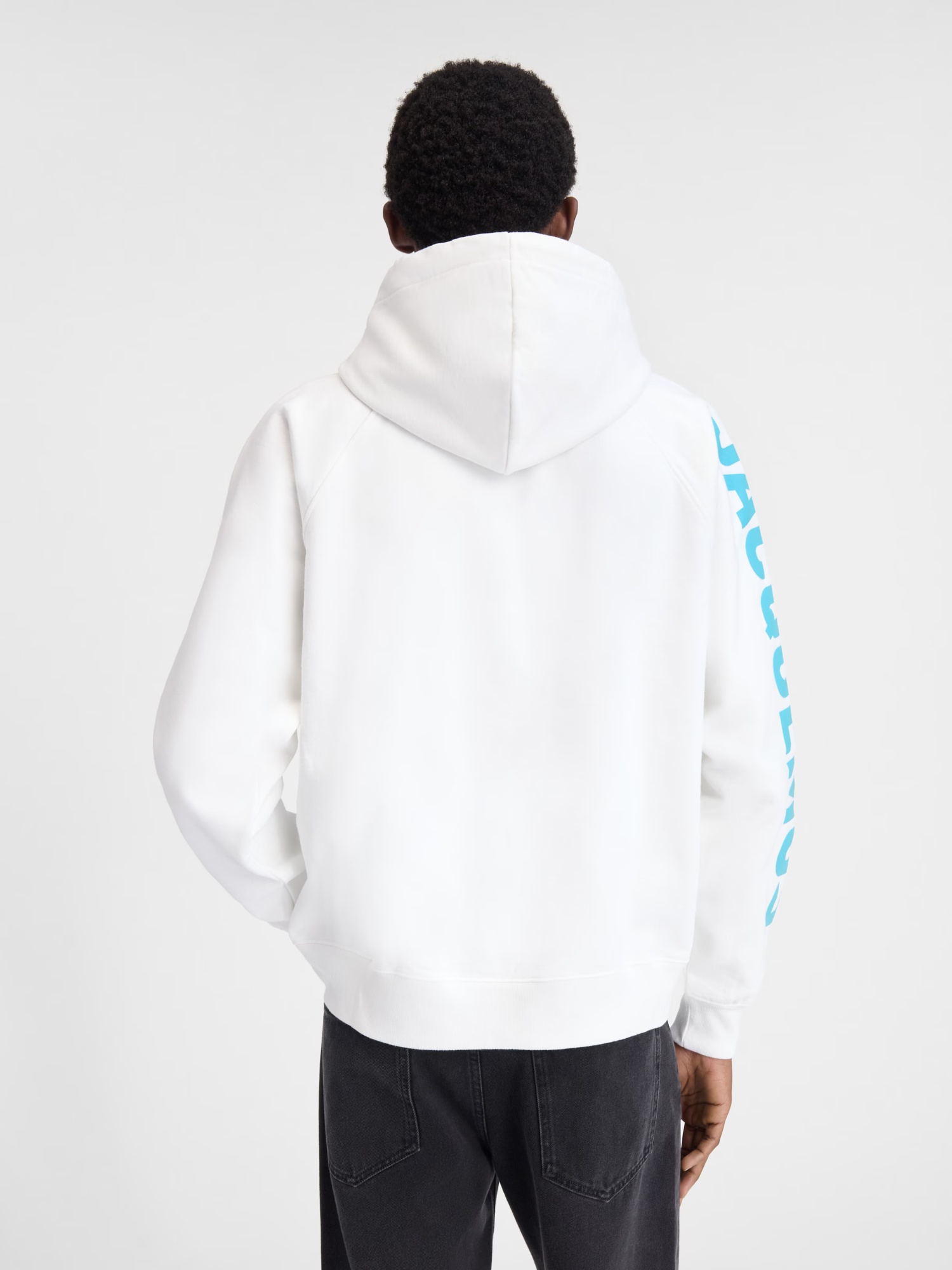 Jacquemus Le Hoodie Typo Hoodie In White