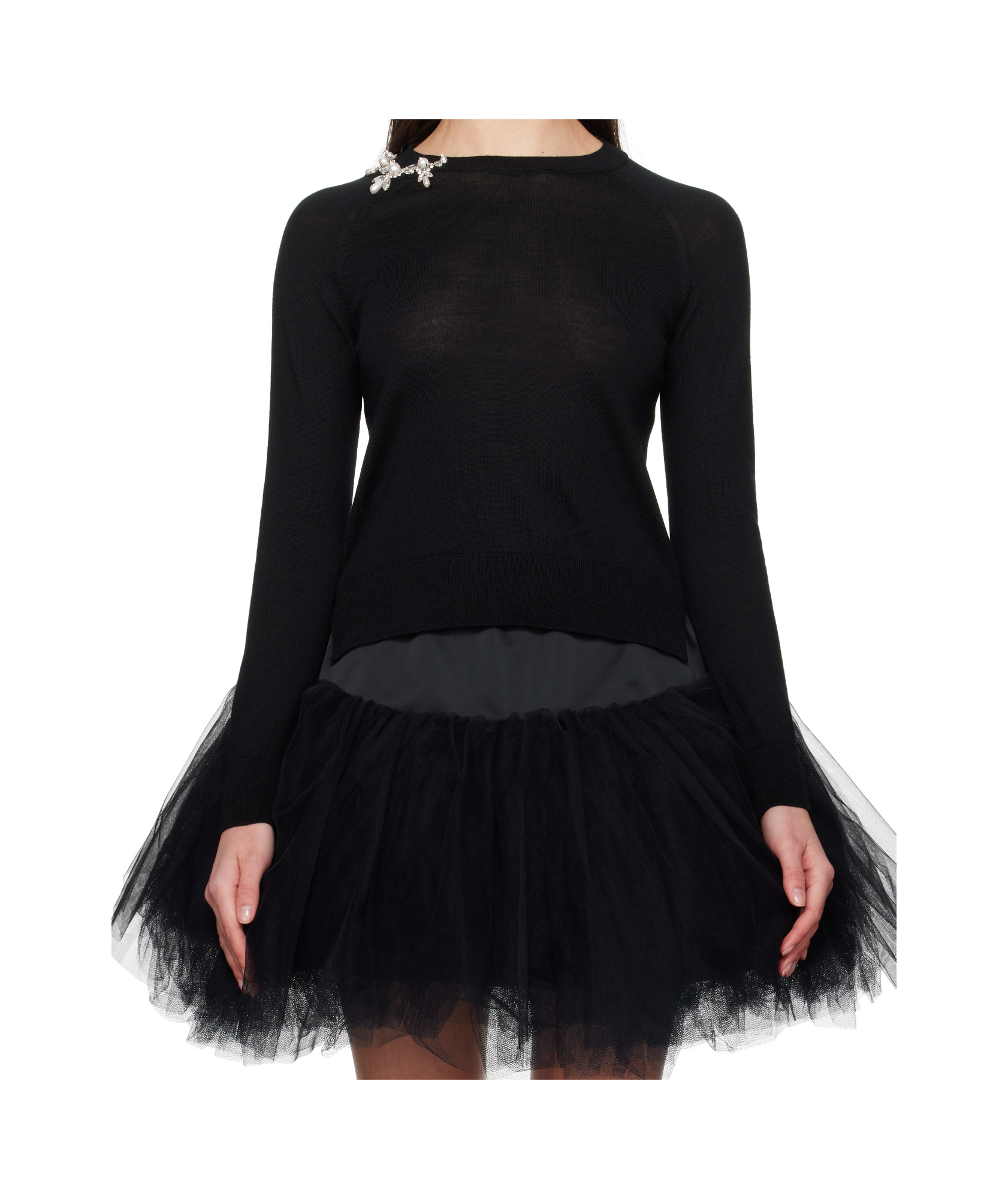 Simone Rocha Classic Sweater In Black