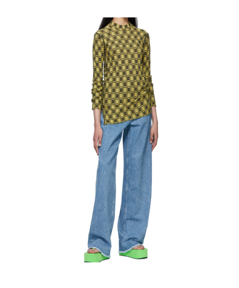 Kenzo Jacquard Fitting Pullover In Green