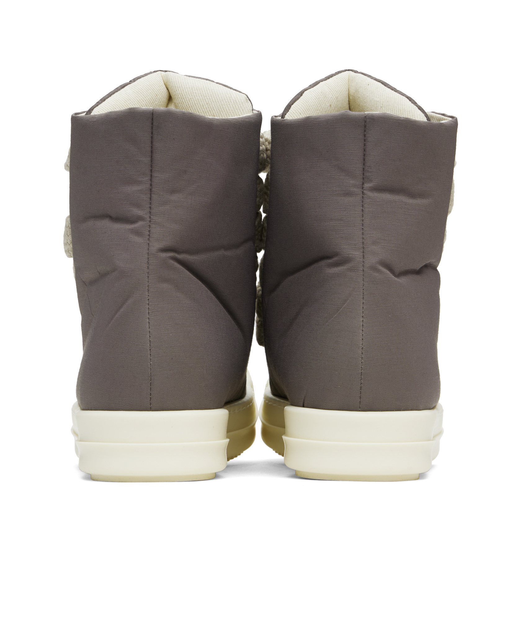 Rick Owens Drkshdw Round Toe High Top Casual Shoes In Black
