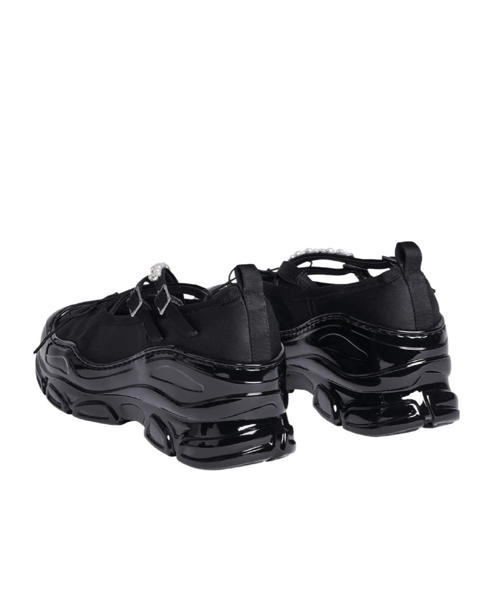 Shop Simone Rocha Beaded Tracker Sneakers In Black