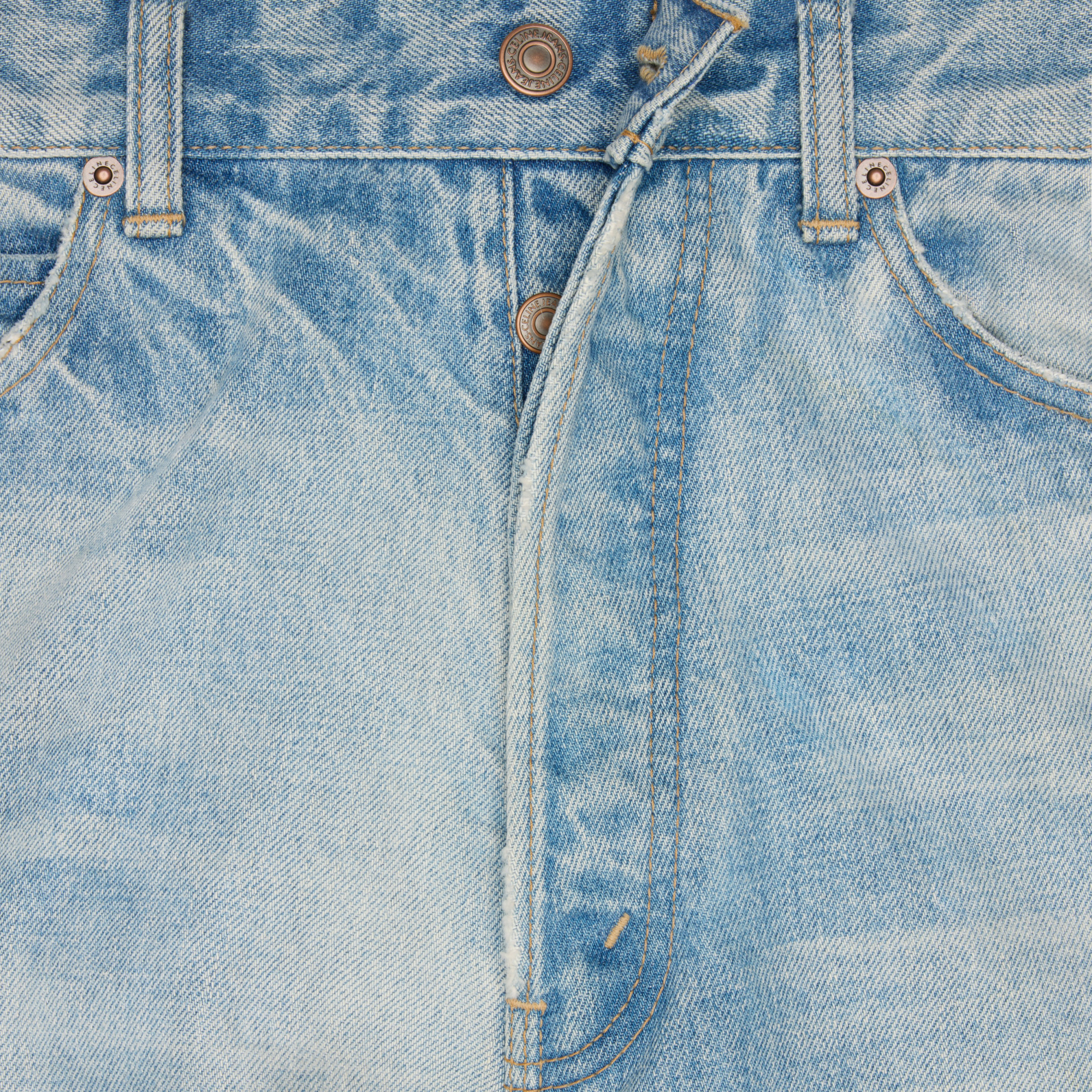 Celine Belt-loop Jeans In Blue