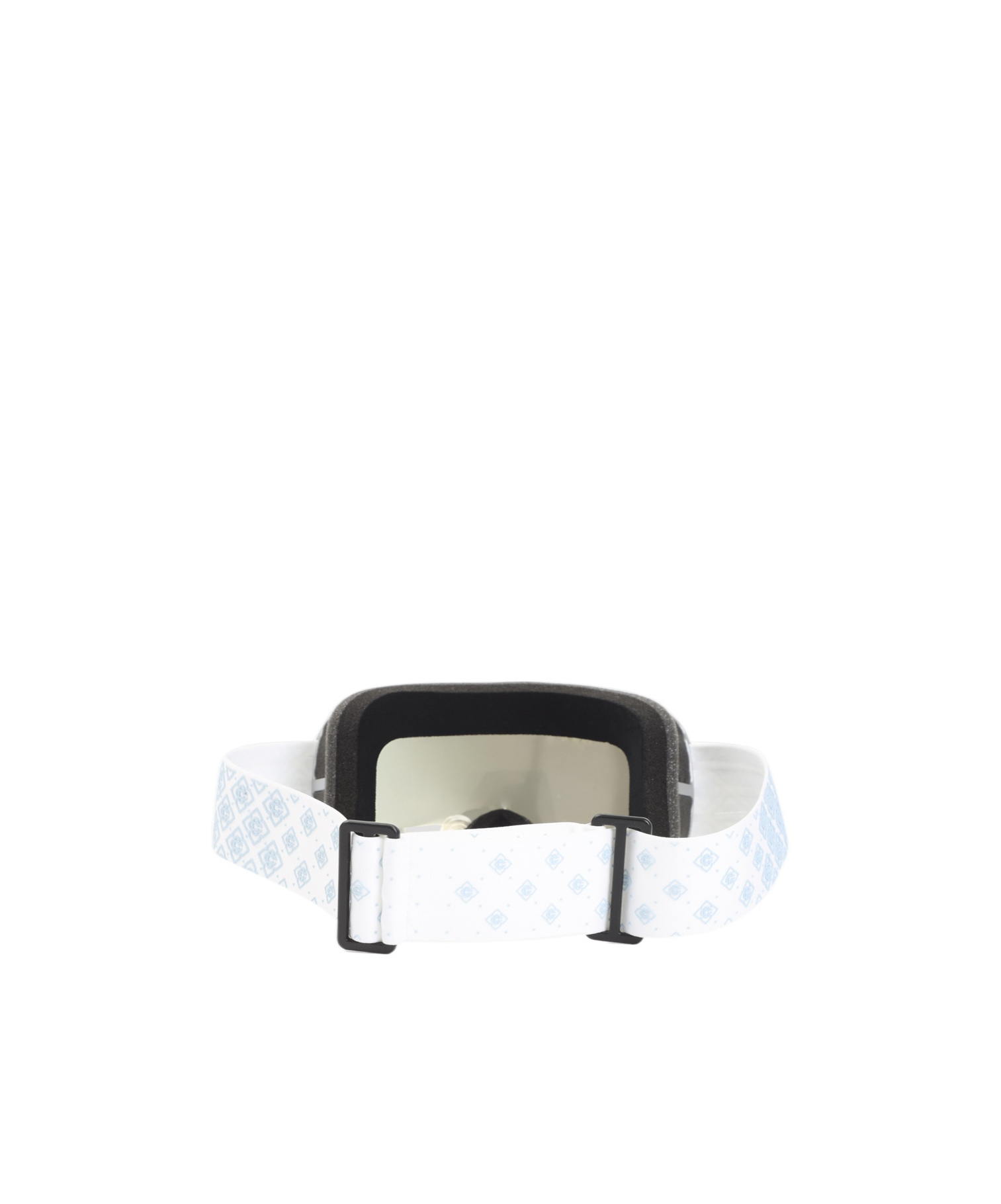 Casablanca Silver And White Acetate Ski Goggles In Blue