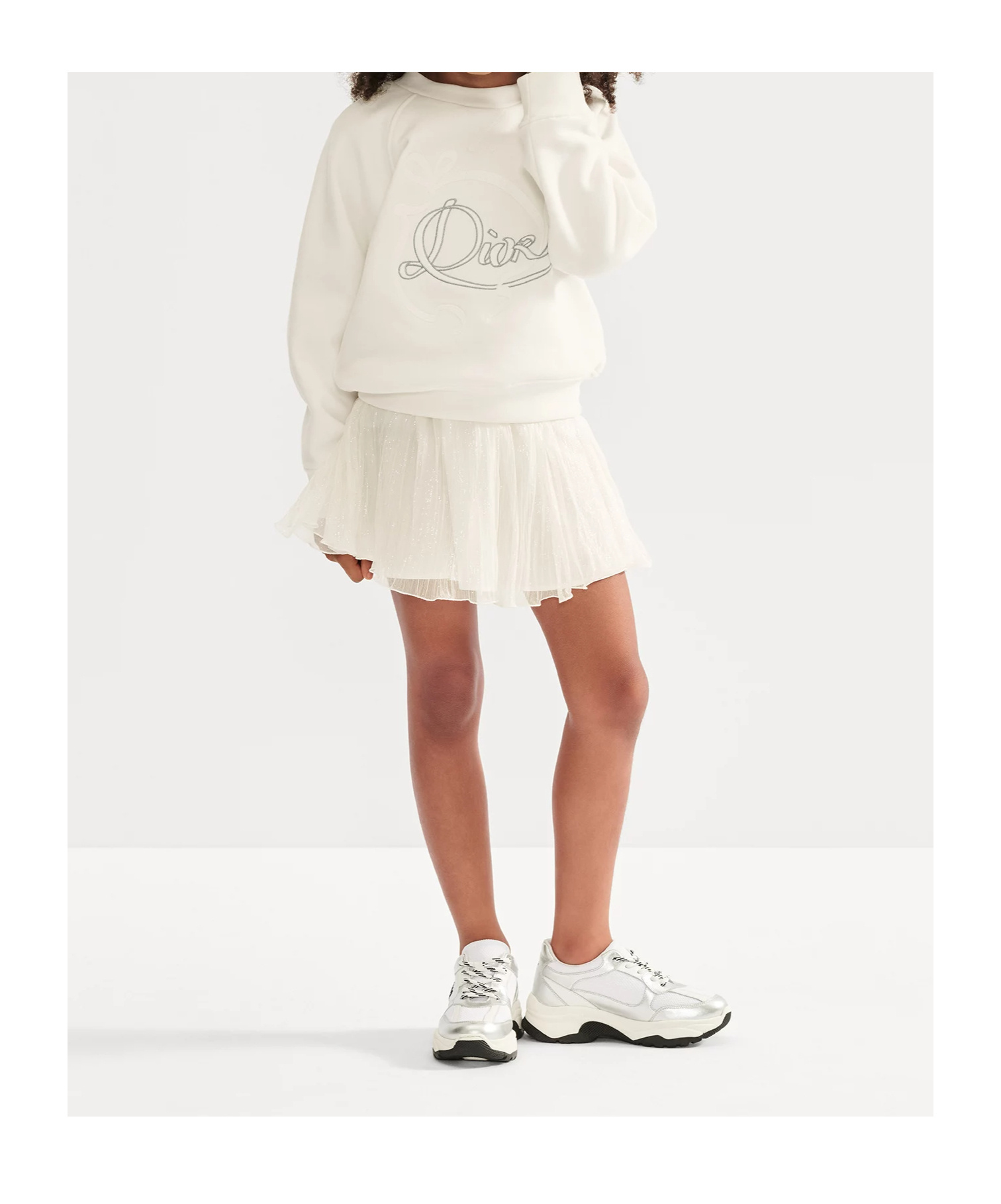 Dior Long-sleeved Sweatshirt In White