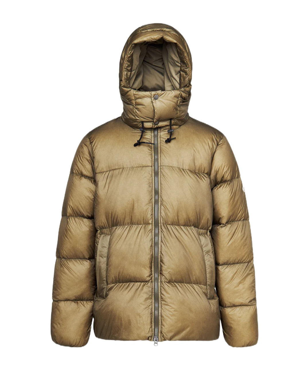 Pyrenex Long-sleeved Cotton-padded Jacket In Gold