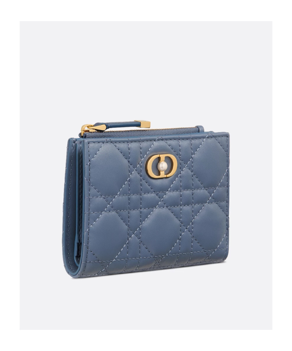 Dior Jolie Logo Wallet In Blue