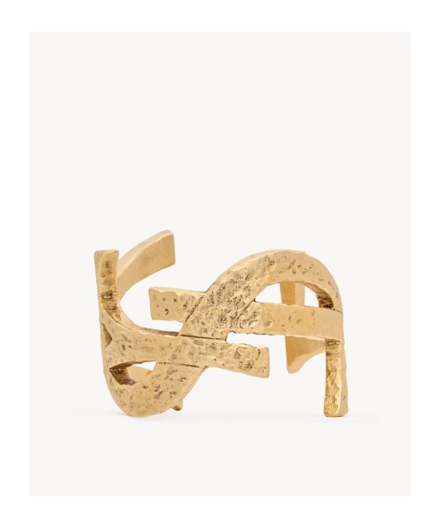 Saint Laurent Cassandre Cuff In Metal