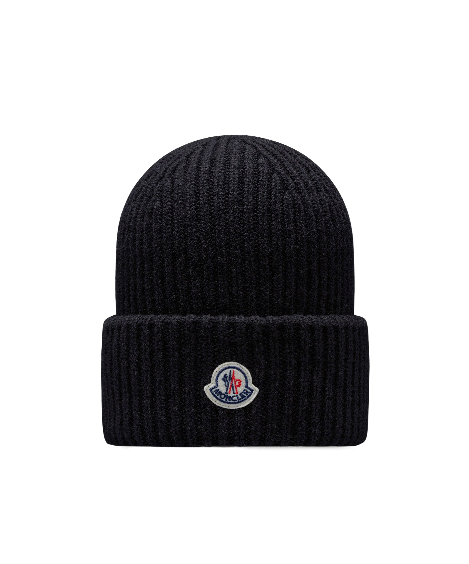 Moncler Wool  Cashmere Beanie In Black