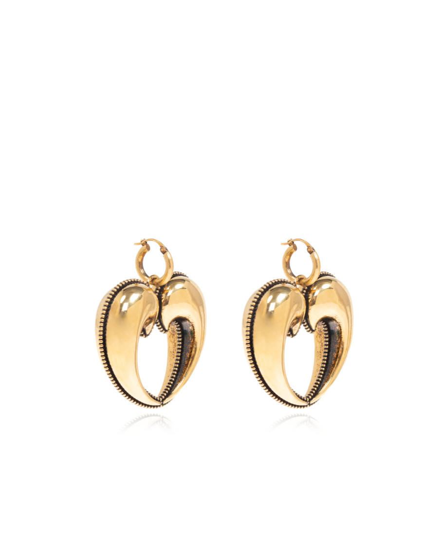 Etro Drop Earrings With Paisley Heart In Yellow