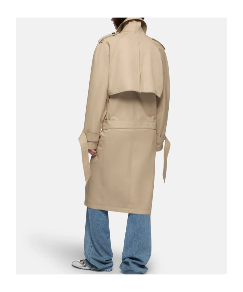 Attico Beige Trench In Sand