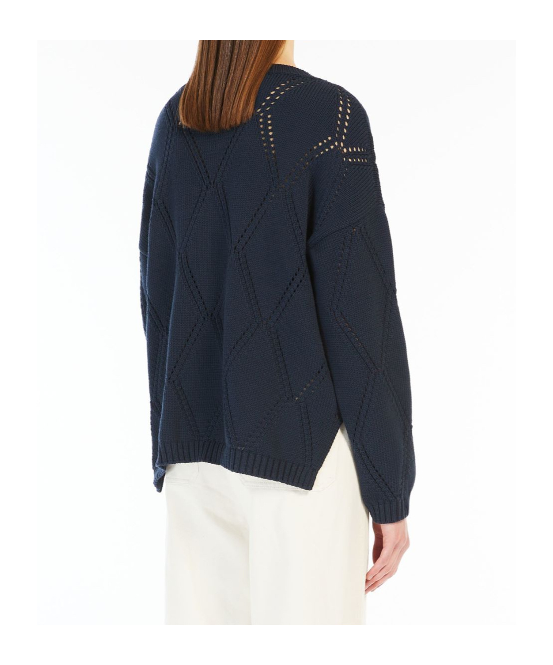 Weekend Max Mara Round Neck Sweater In Black