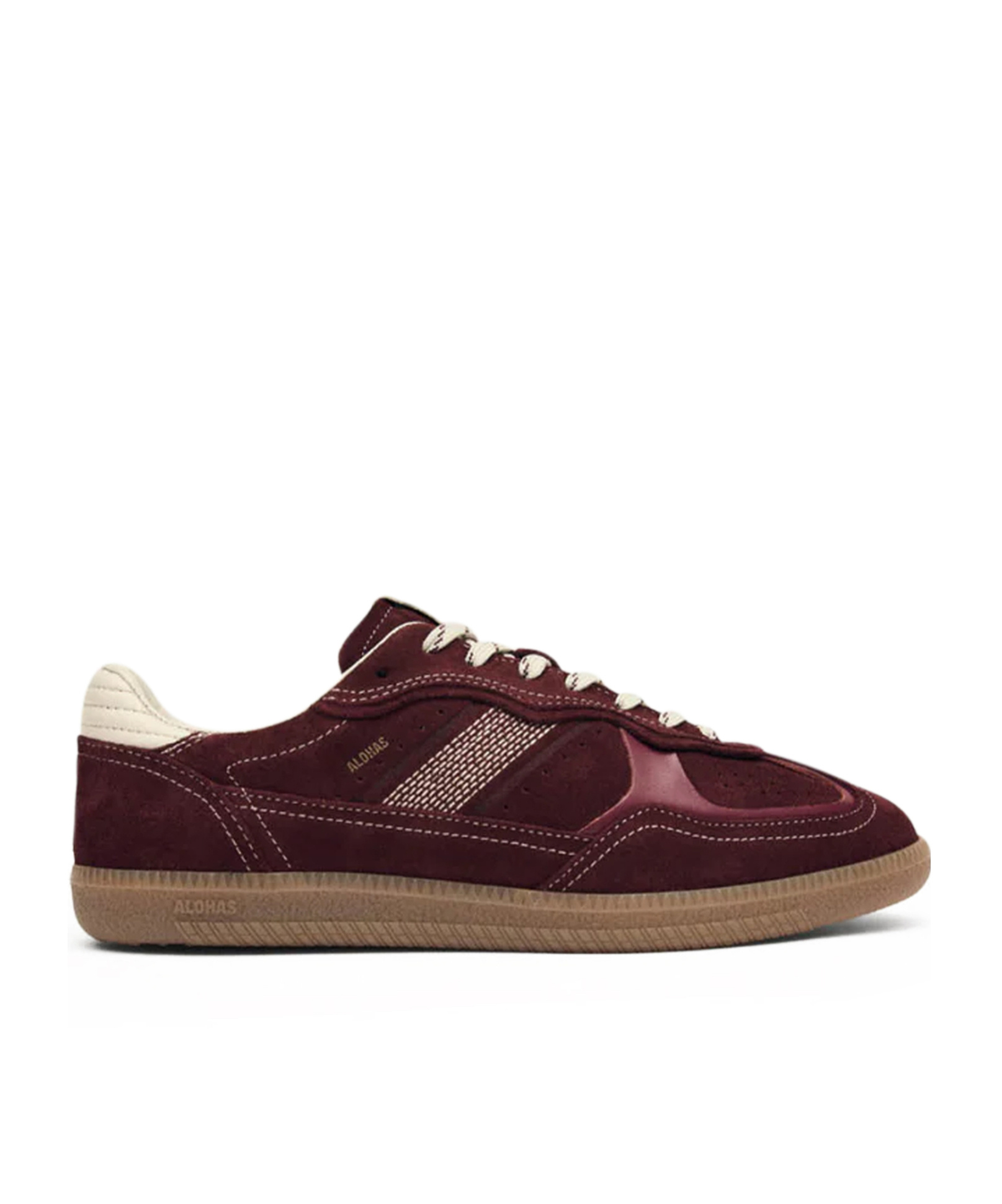 Alohas Round-toe Low-top Casual Shoes In Burgundy