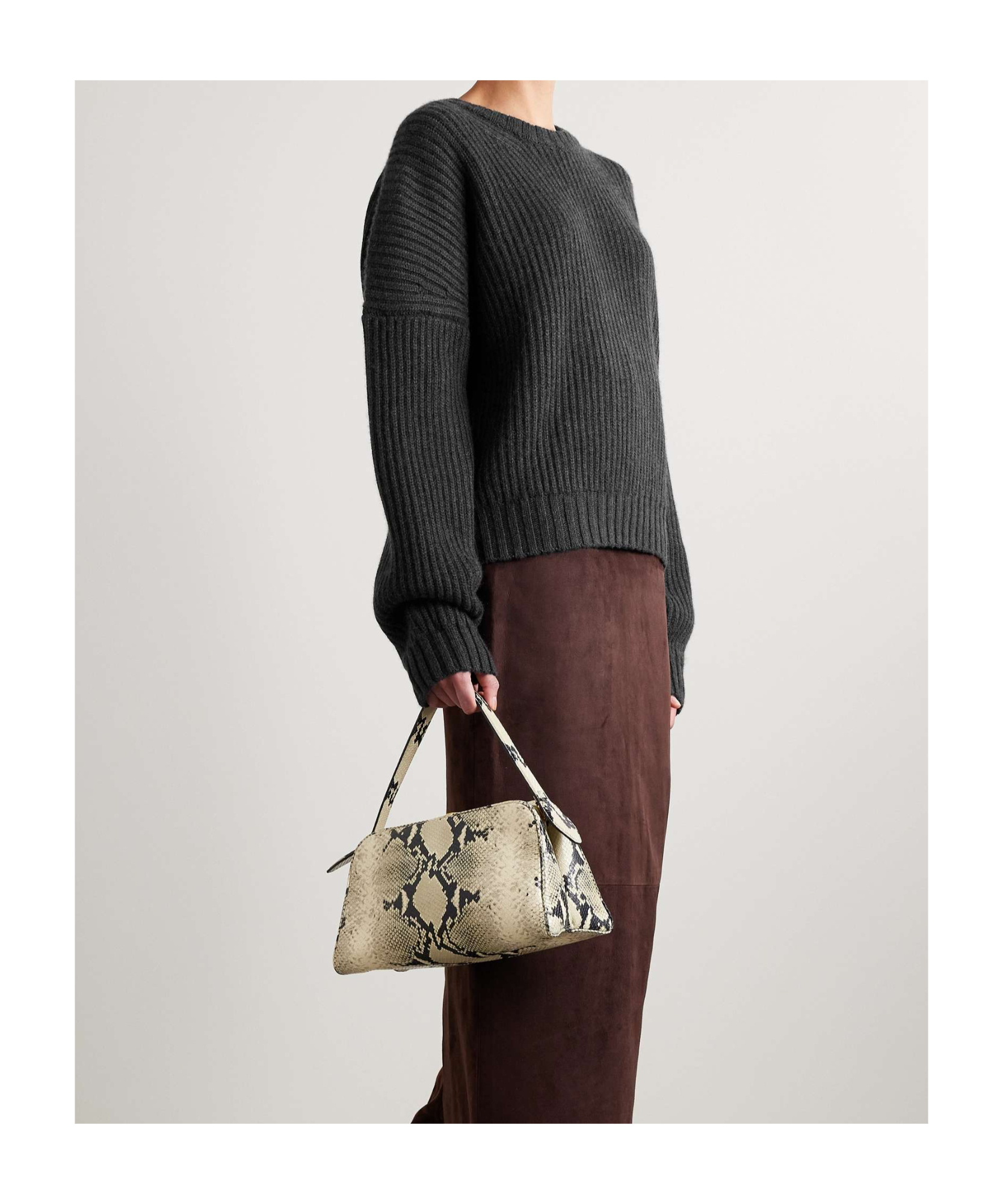 Khaite Rib Sweater In Black