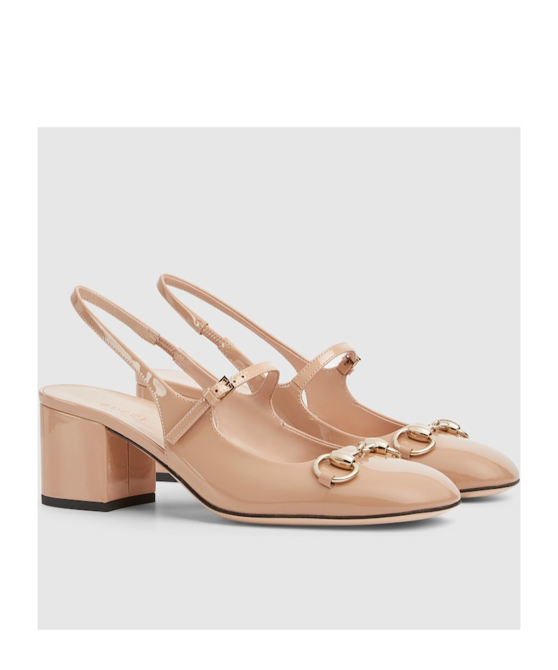 Gucci High Heel Shoes Woman Color Pink In Nude