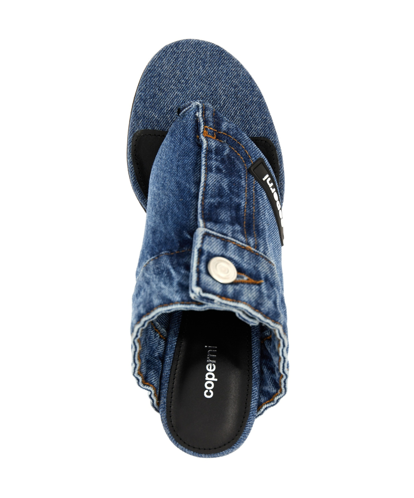 COPERNI DENIM HIGH-HEELED SANDALS
