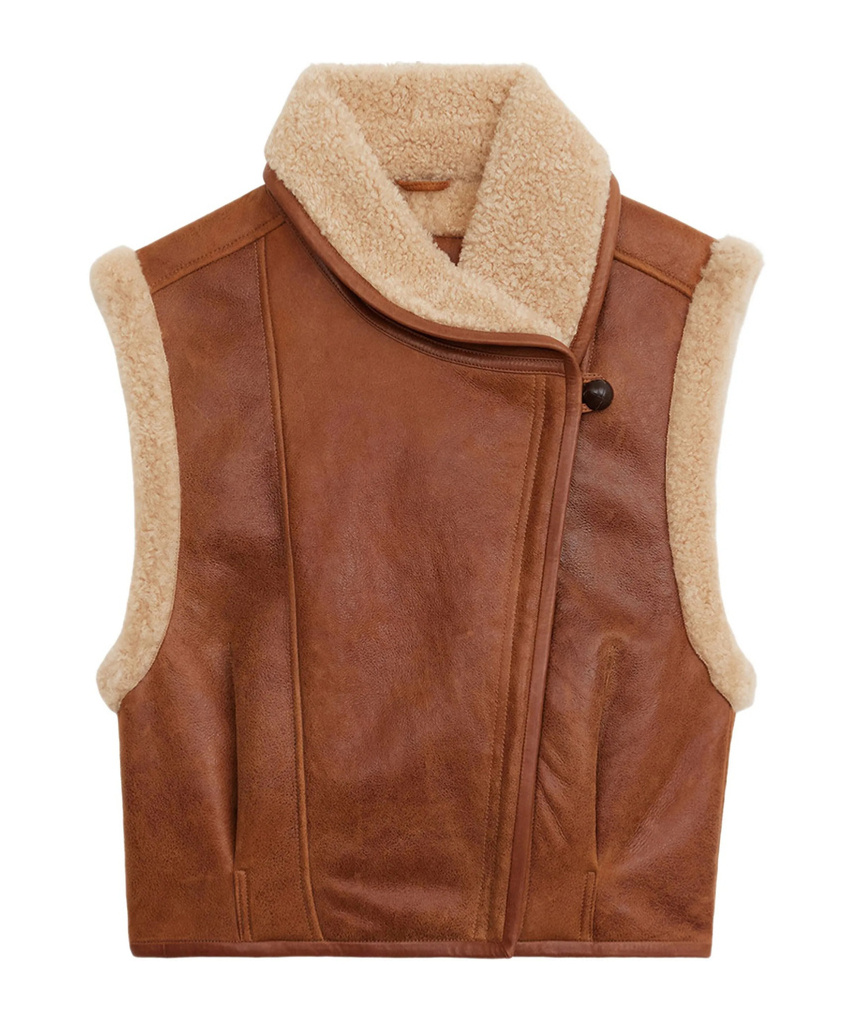 Isabel Marant Alime Vest In Brown