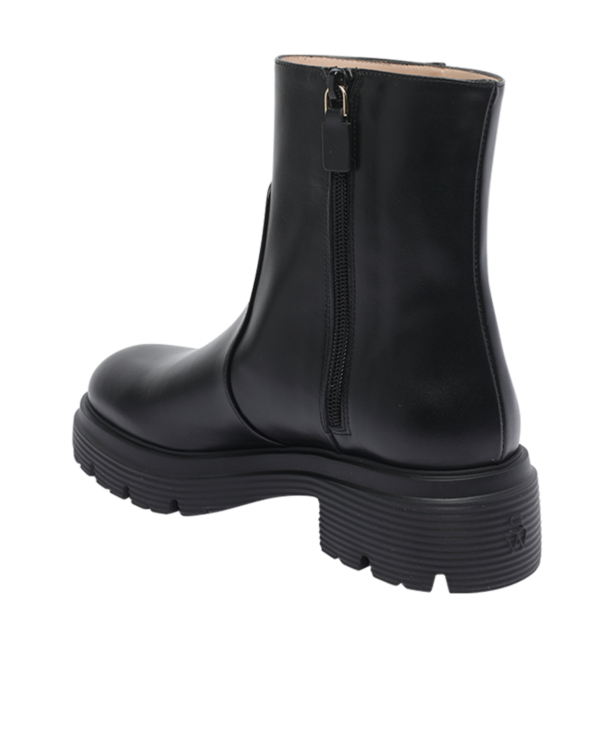 Stuart Weitzman Zip-detail Platform Boots In Black