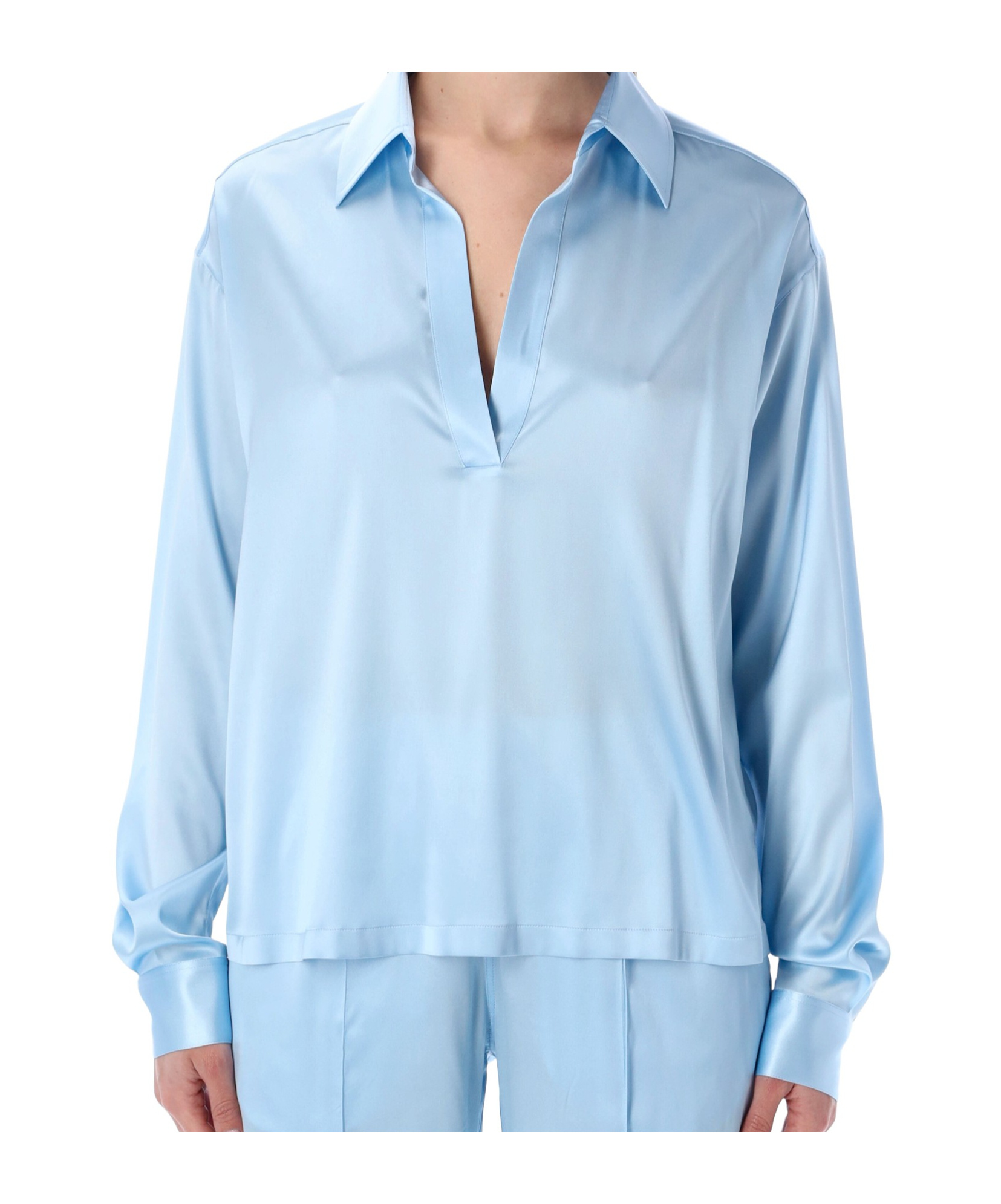 Tom Ford Long Sleeve Shirt In Blue