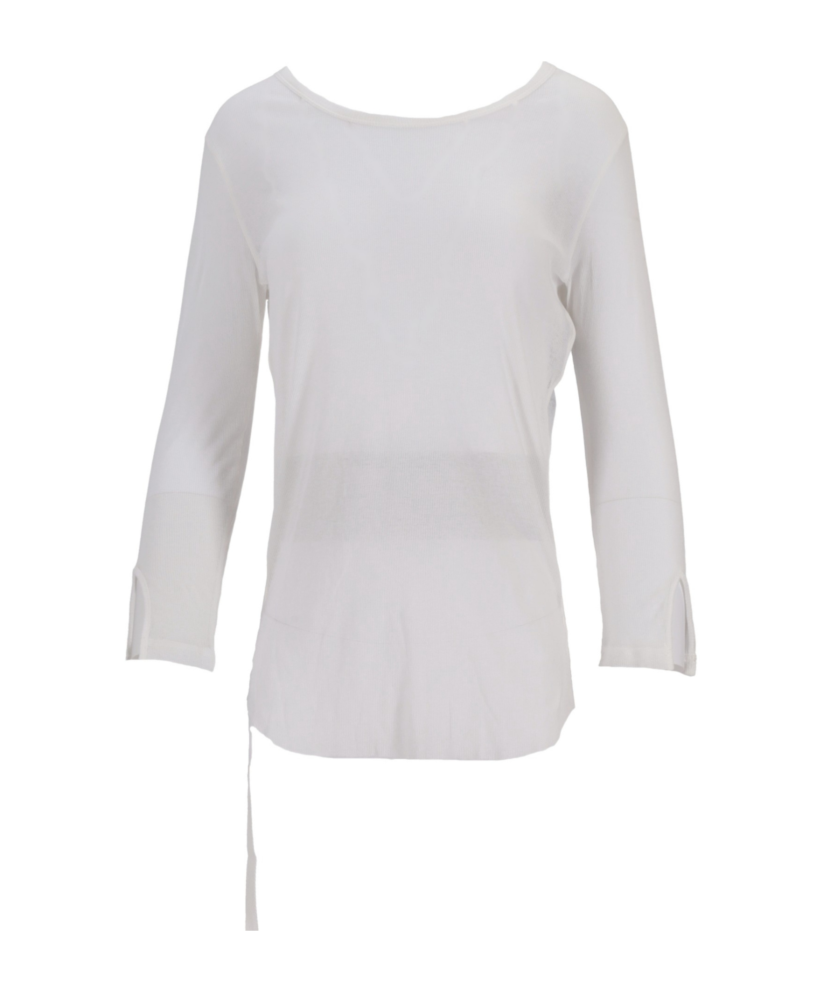 Ann Demeulemeester Trina Three-quarter Sleeve Slim T-shirt With Draws
