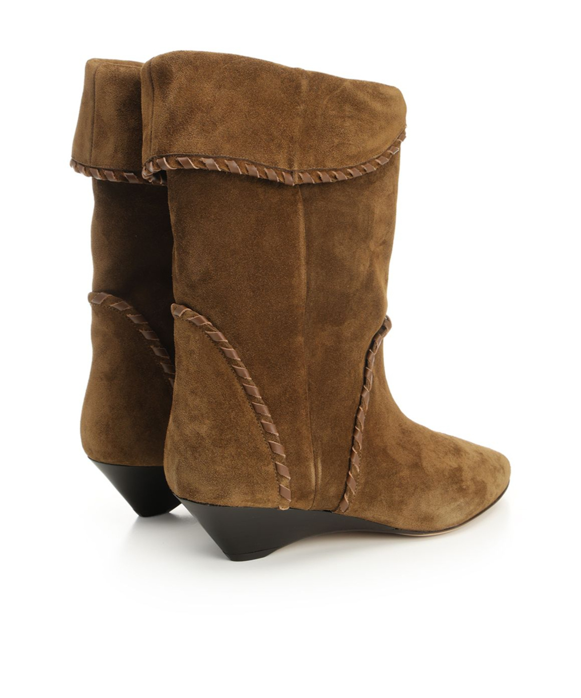 Isabel Marant Edoa-gb Ankle Texan Boot Boots Black In Brown