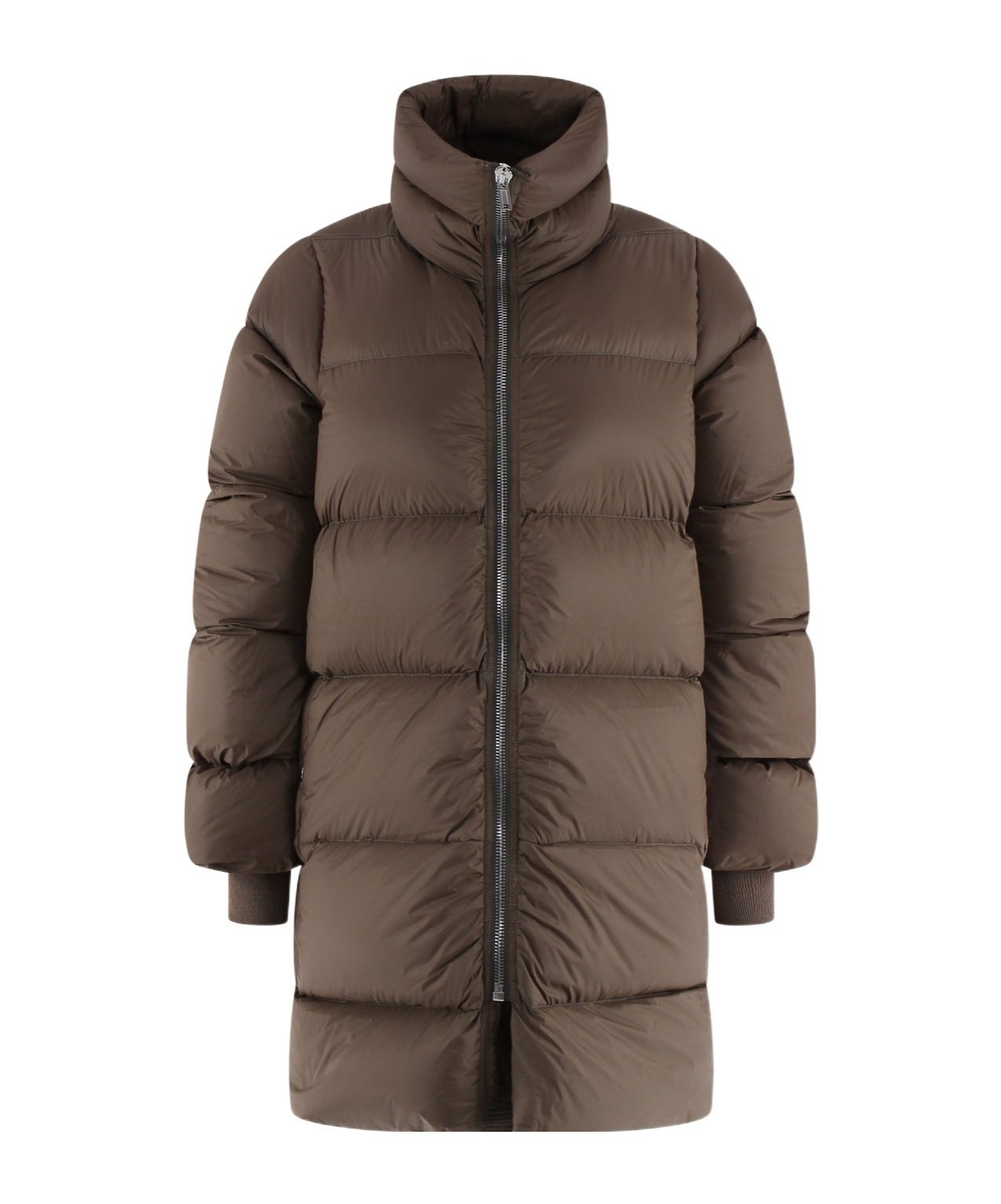 Rick Owens Turtle Coat In Brown