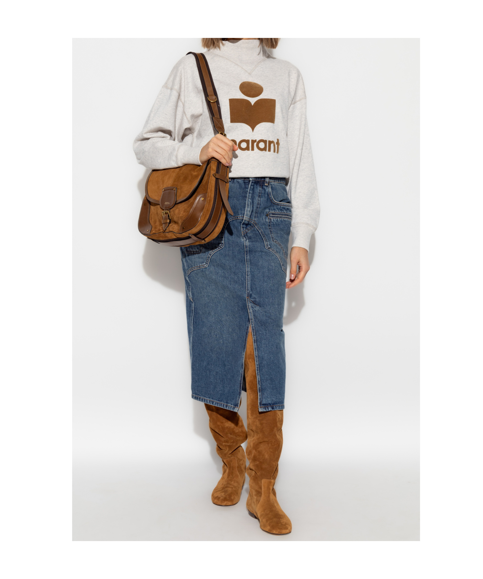 Shop Isabel Marant Étoile Moby Sweatshirt In White