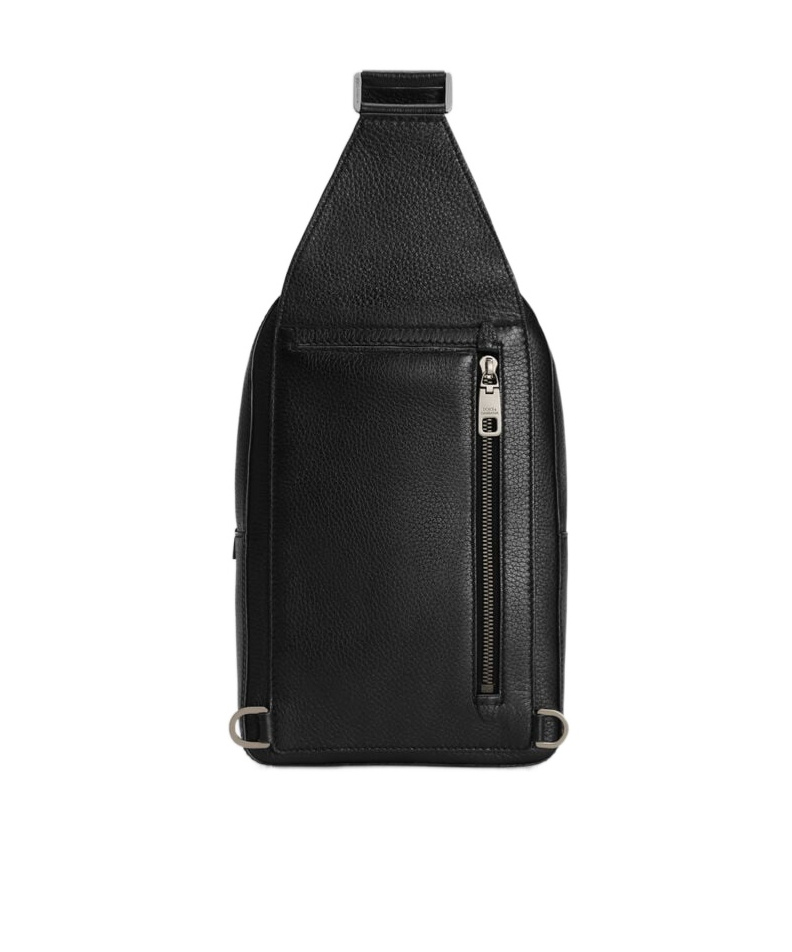 Dolce & Gabbana Dolce Gabbana Logo Embossed Zipped Backpack In Black