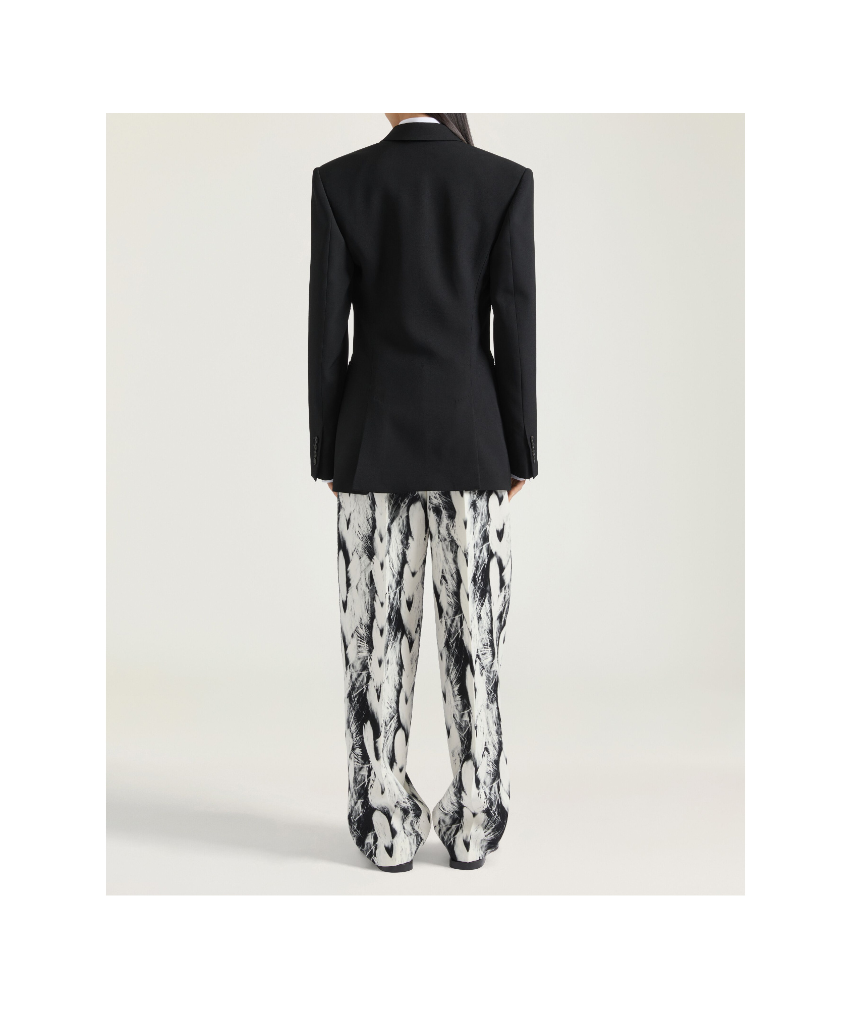 Givenchy Boxy Single Beasted Jacket In Wool In Black