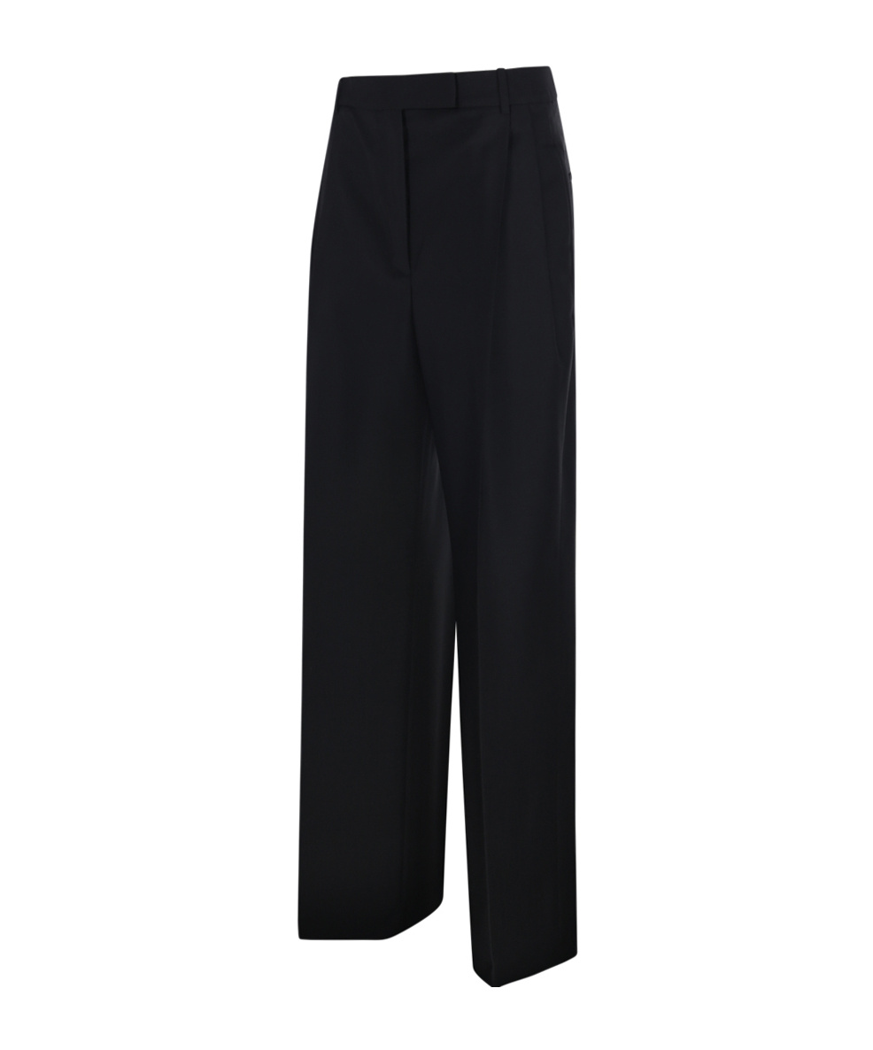 Rohe Róhe Pleated Wool And Mohair Wide-leg Pants In Black