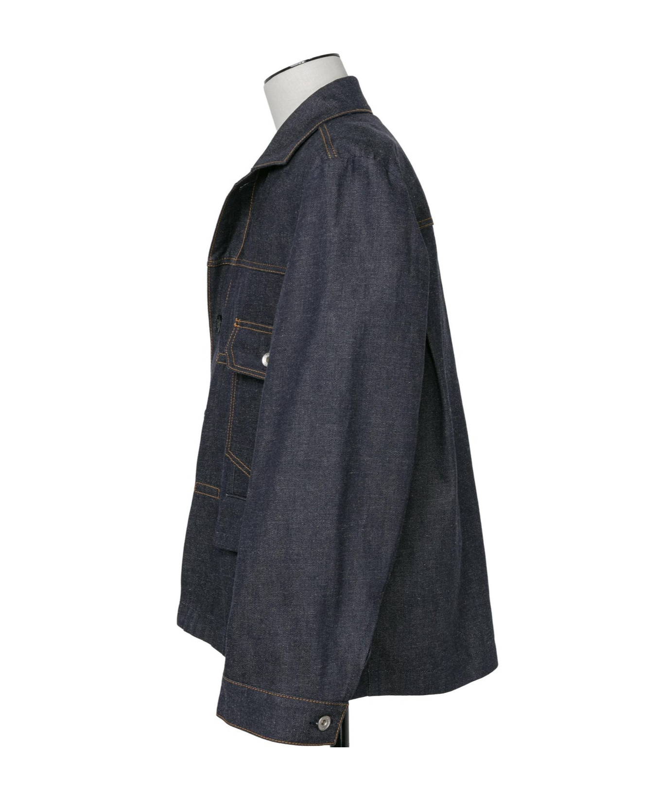 Sacai Indigo Flap Pocket Denim Jacket In Black