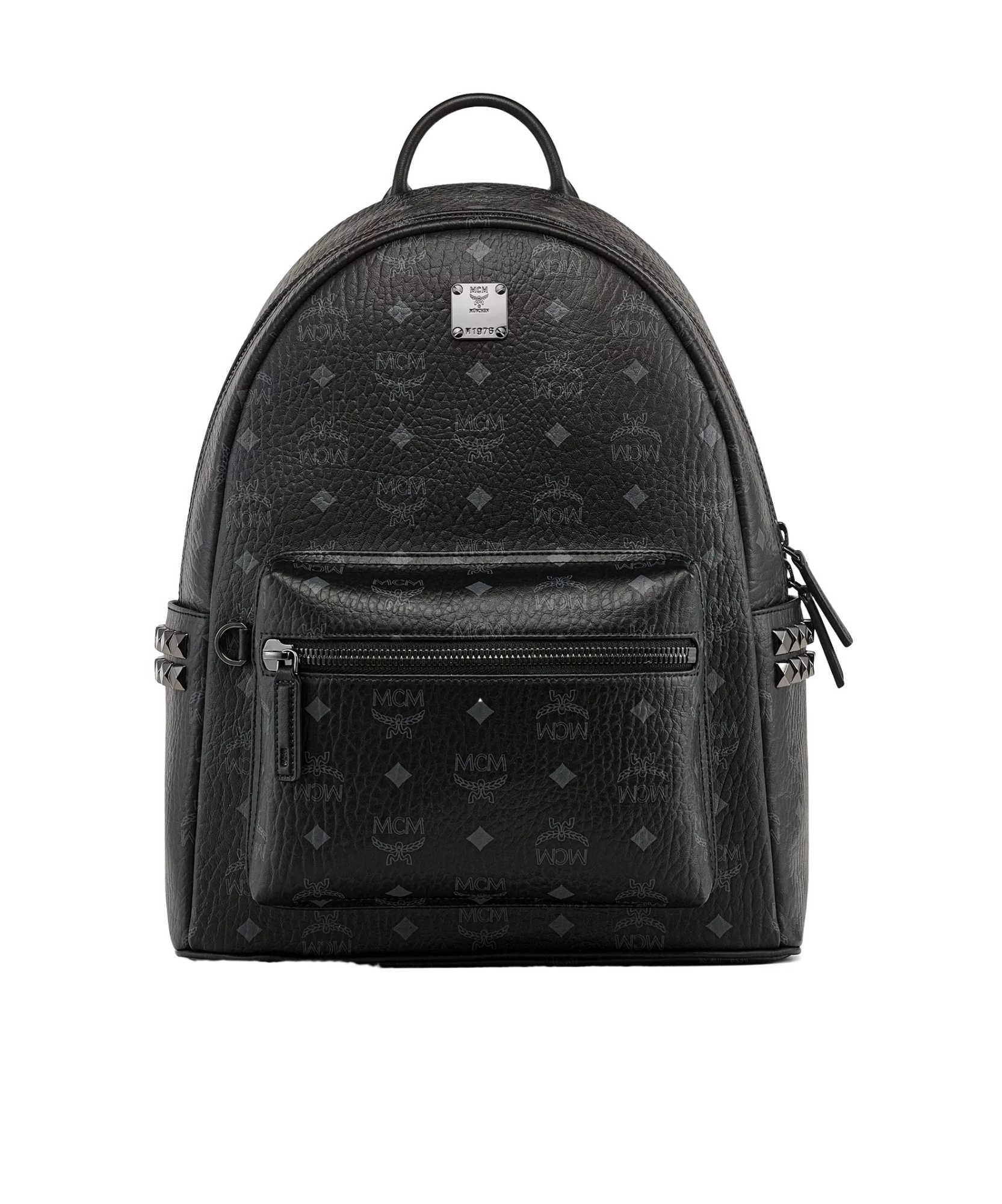 Mcm Stark Side Studs Backpack In Visetos