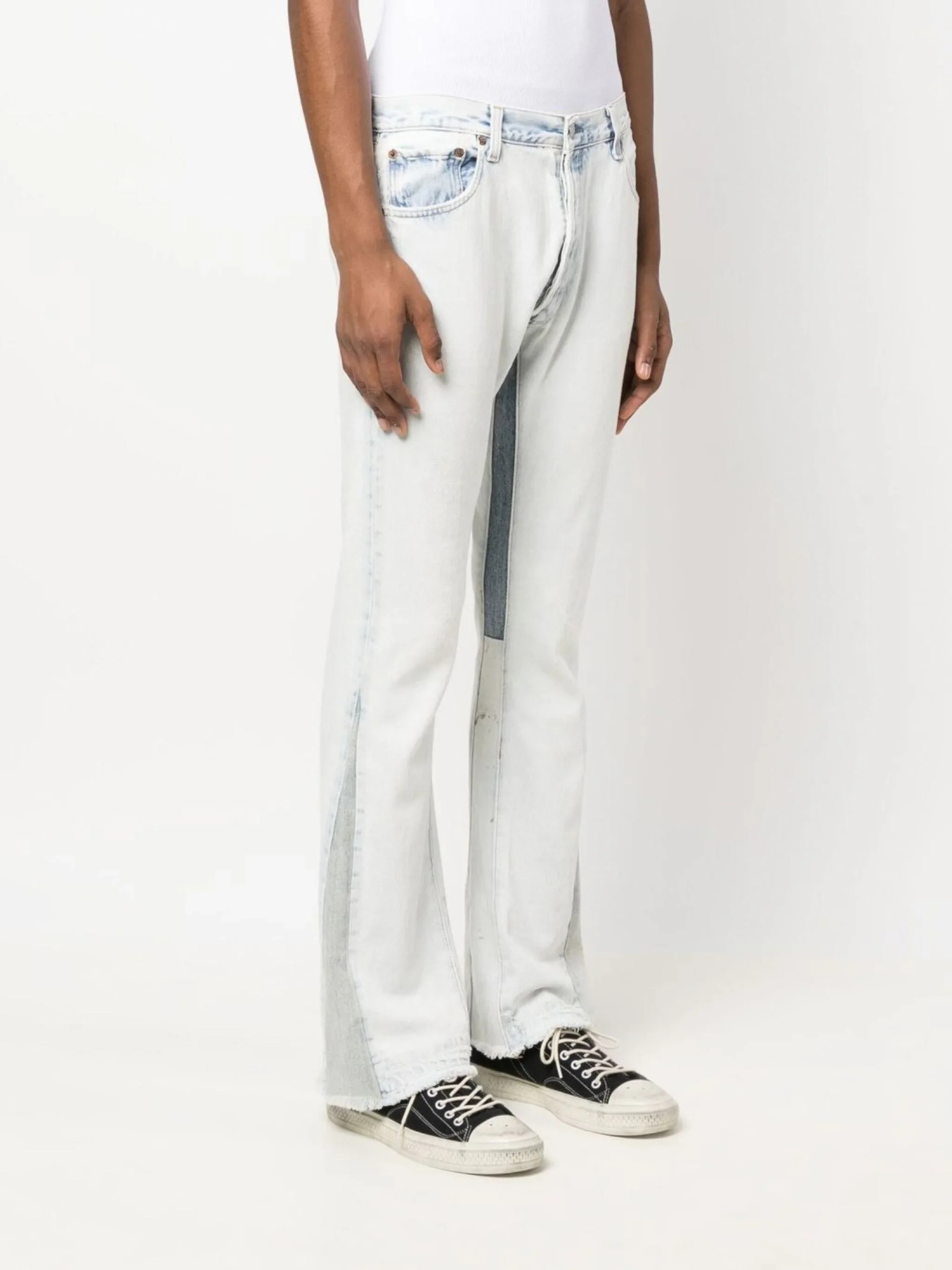 Gallery Dept. Flared Light-wash Denim Jeans In Blue