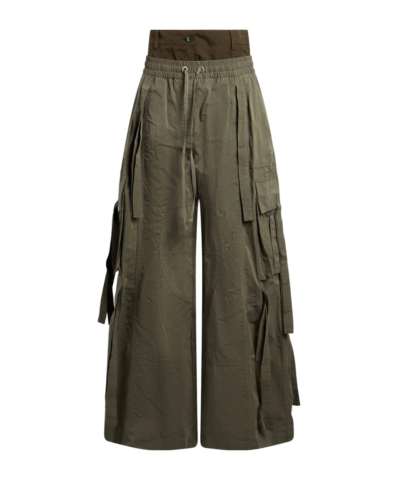 Dolce & Gabbana Solid-colored Cargo Pants In Green