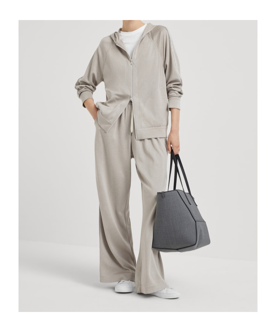 Brunello Cucinelli Monili Chain-detail Hooded Jacket In White