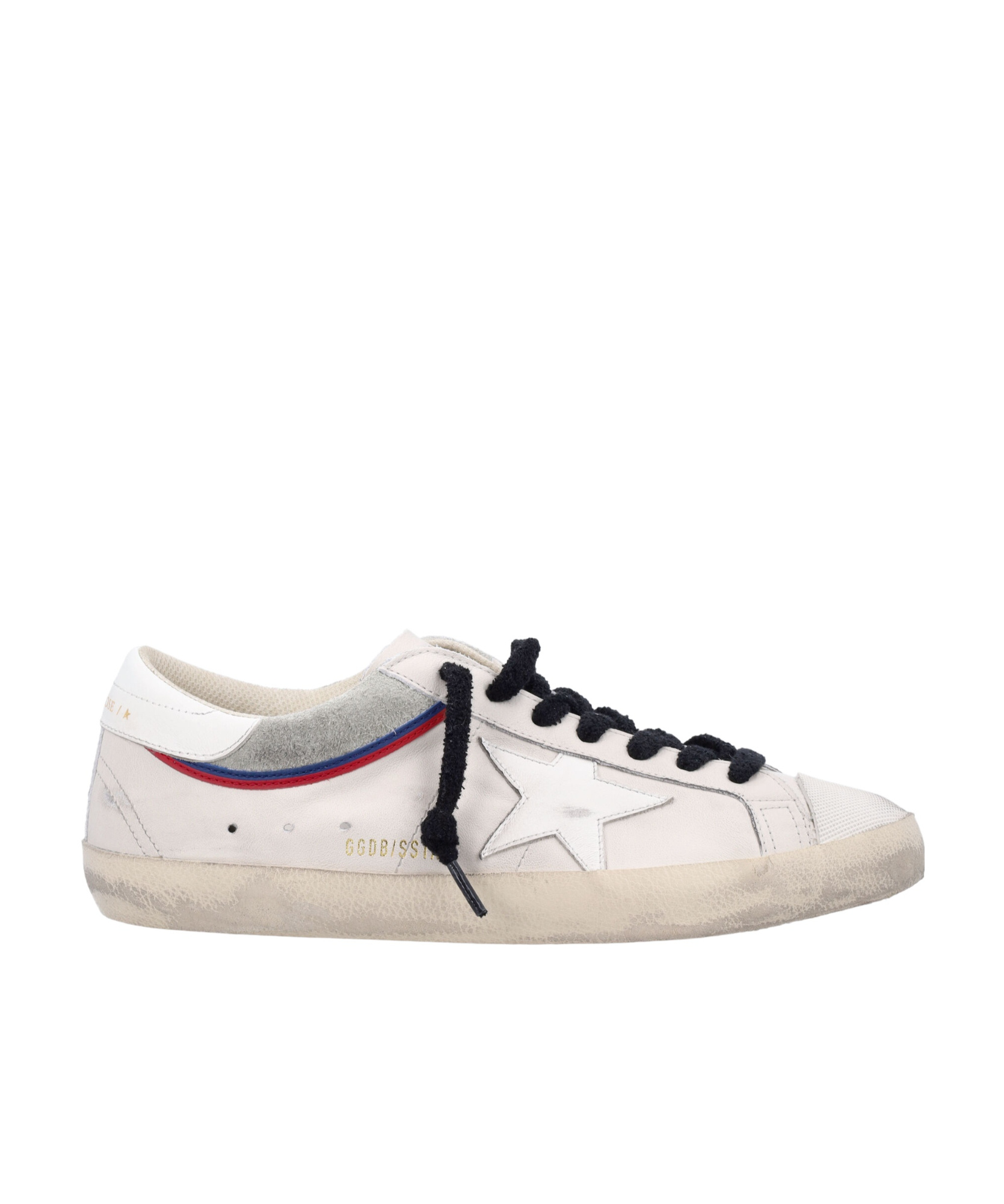 Golden Goose Multicolor Leather Super Star Sneakers In Whitish Grey
