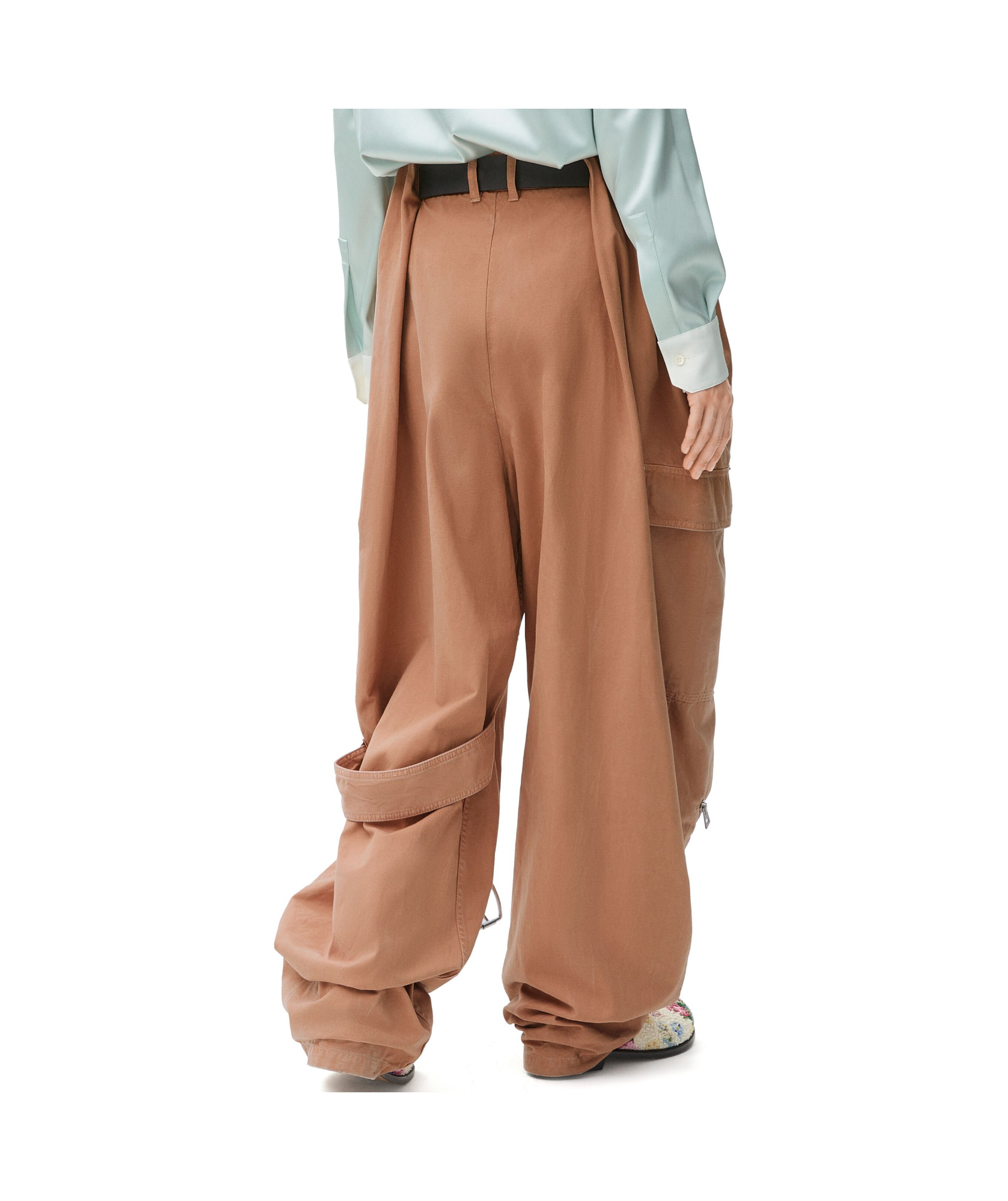 Loewe Mid-waist Overalls In Pink