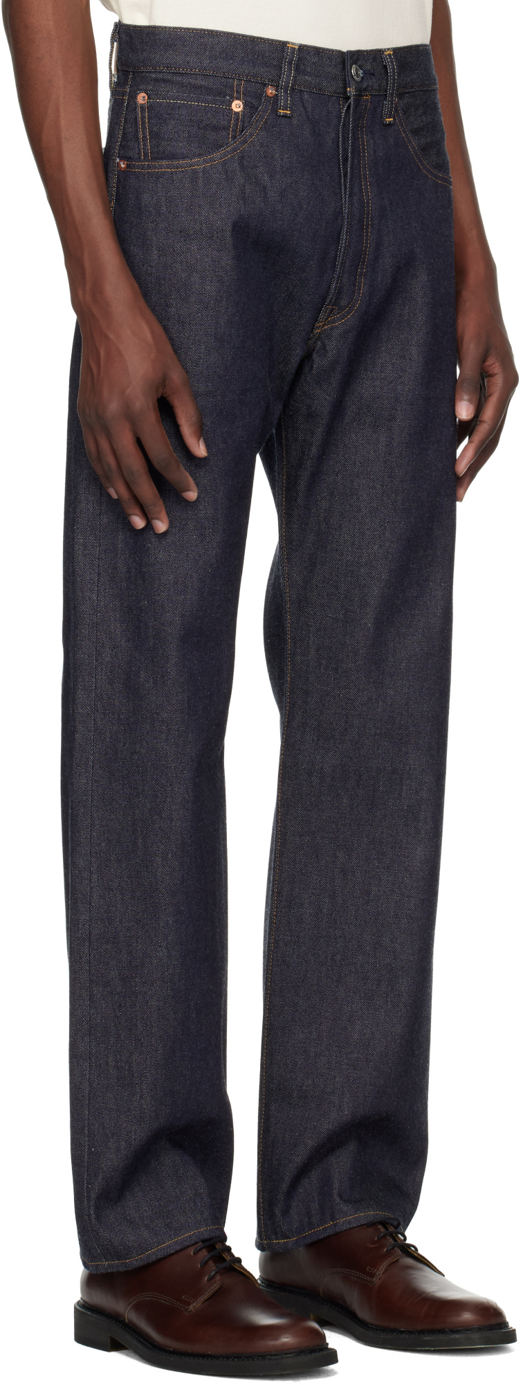 Levi's Men S 1922 501 Jeans Flat Finish Dark Indigo In Blue