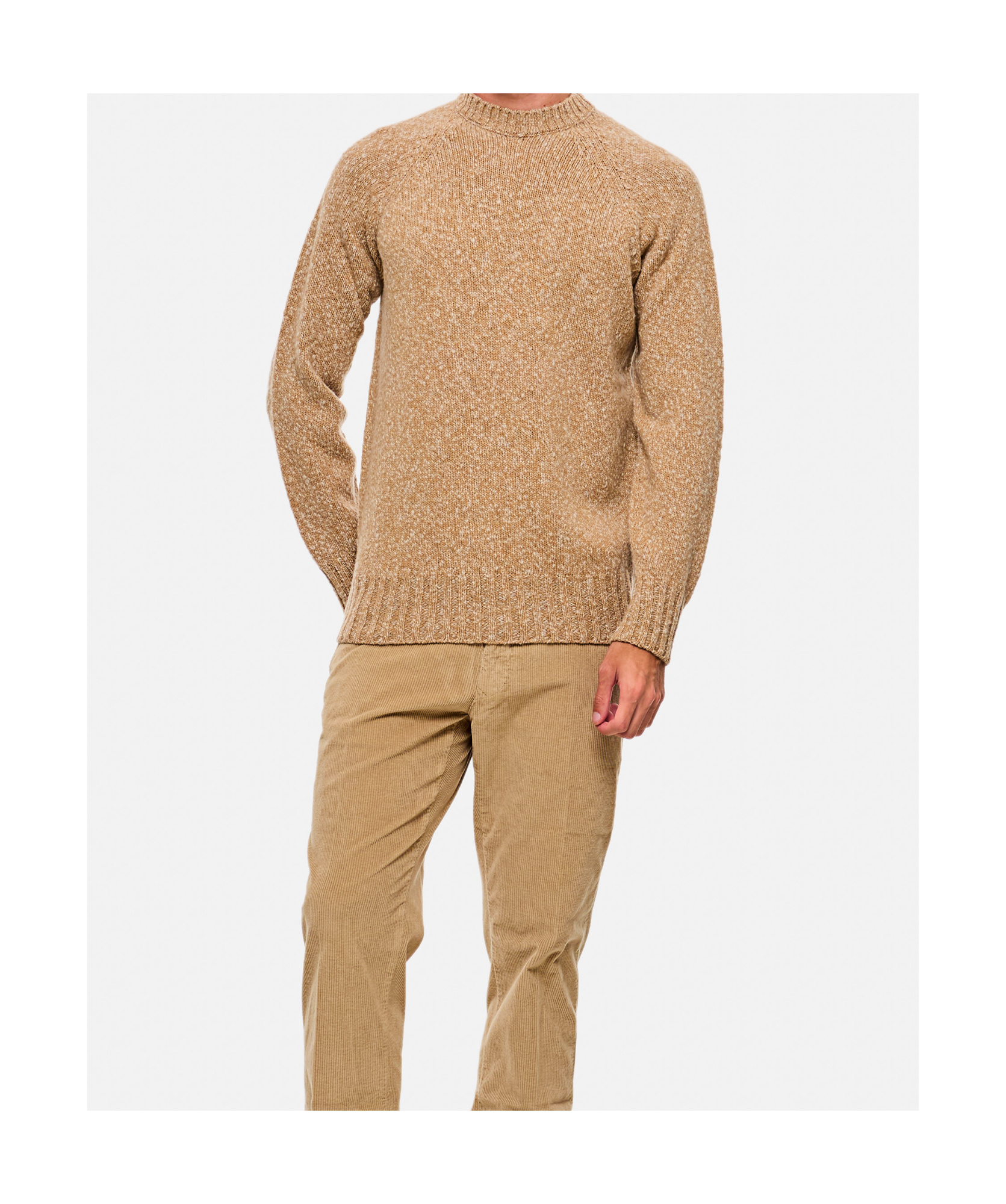 Drumohr Round Neck Sweater In Nude