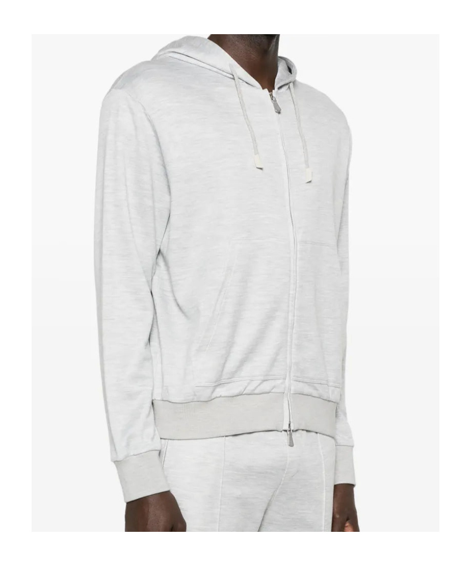 Eleventy Long Sleeve Sweatshirt In White
