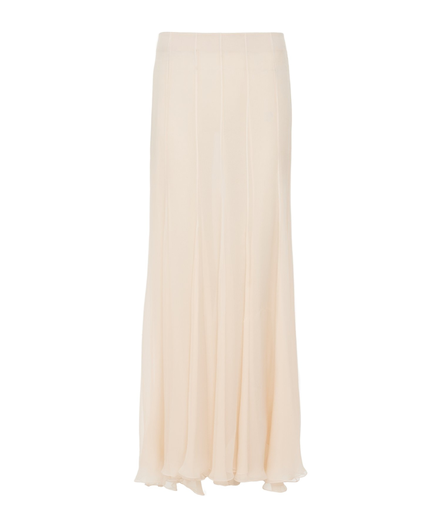 Chloé Fluid Maxi Skirt In Silk Mousseline In Pink