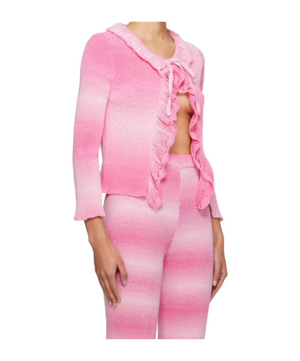 Msgm Ruffle-detail Cardigan