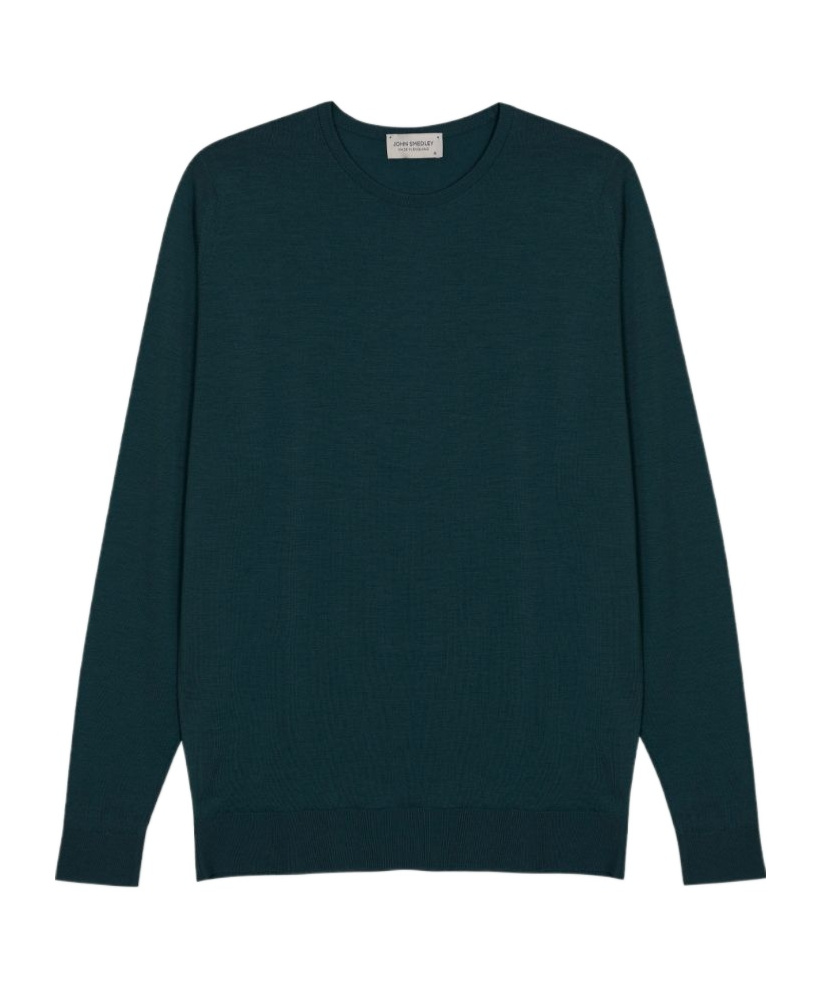 John Smedley Lundy - Extra Fine Merino Wool Jumper In Green